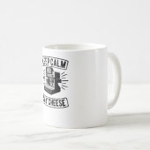 保落ち着いてチーズ コーヒーマグカップ (正面右)
