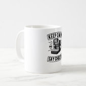 保落ち着いてチーズ コーヒーマグカップ (正面左)