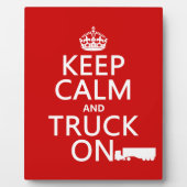 保落ち着いてトラック乗り（任意の色） フォトプラーク (正面)