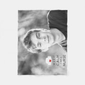 保落ち着いてナース フリースブランケット (正面)