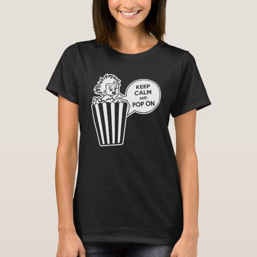 保落ち着いてポップ・アートのいる Tシャツ (正面)