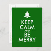 保落ち着いてメリー シーズンポストカード (正面/裏面)