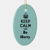 保落ち着いてメリー セラミックオーナメント (右)