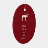 保落ち着いてメリー セラミックオーナメント (右)