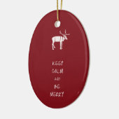 保落ち着いてメリー セラミックオーナメント (左)