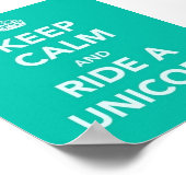 「保落ち着いてユニコーンに乗る」ポスター ポスター (角)