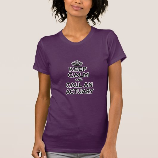 保落ち着いて保険計理人を呼び出す Tシャツ (正面)
