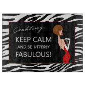 「保落ち着いて全く素晴らしい!」 カッティングボード (正面)