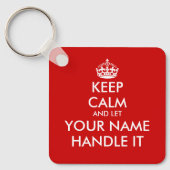 保落ち着いて取り扱うおもしろい キーホルダー (正面)