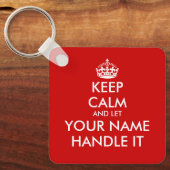 保落ち着いて取り扱うおもしろい キーホルダー (正面)