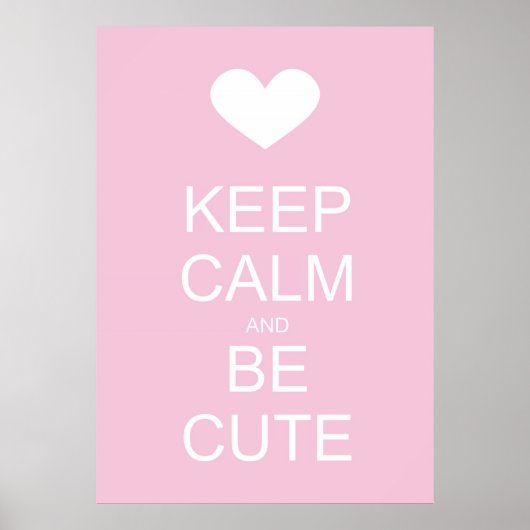 保落ち着いて可愛い ポスター (正面)