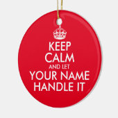 保落ち着いて大きなクリスマスツリー セラミックオーナメント (左)