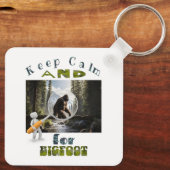 保落ち着いて大足を探最高のす キーホルダー (裏面)