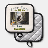 保落ち着いて大足を探最高のす 鍋敷き (正面/裏面)