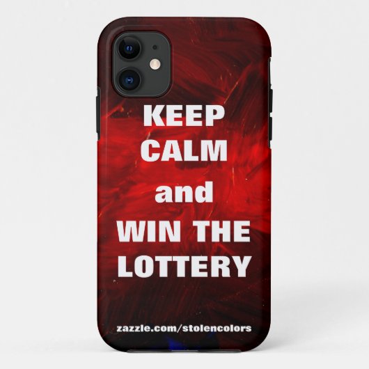 保落ち着いて宝くじに当たる Case-Mate iPhoneケース (裏面)