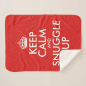 保落ち着いて寄り添うパーソナライズされた シェルパブランケット (正面(横))