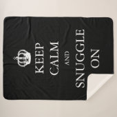 保落ち着いて寄り添う |独自の作成 シェルパブランケット (正面(横))