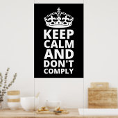 保落ち着いて応じない ポスター (キッチン)