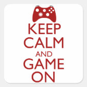 保落ち着いて戦う スクエアシール (正面)