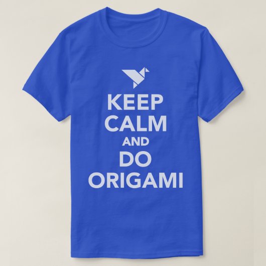 保落ち着いて折り紙をする Tシャツ (デザイン正面)