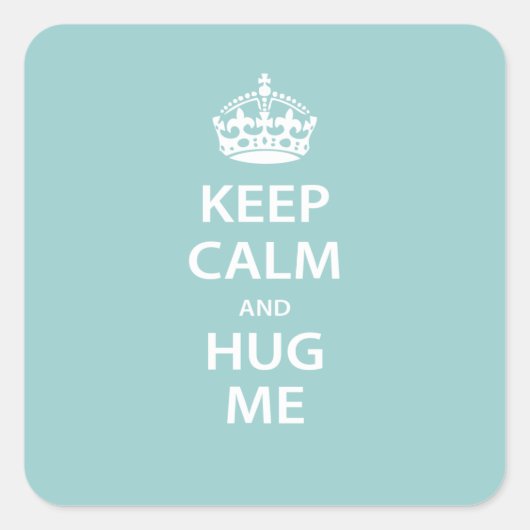 保落ち着いて抱き締める スクエアシール (正面)