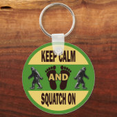 保落ち着いて押し掛ける キーホルダー (正面)