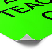 保落ち着いて教えいる ポスター (角)