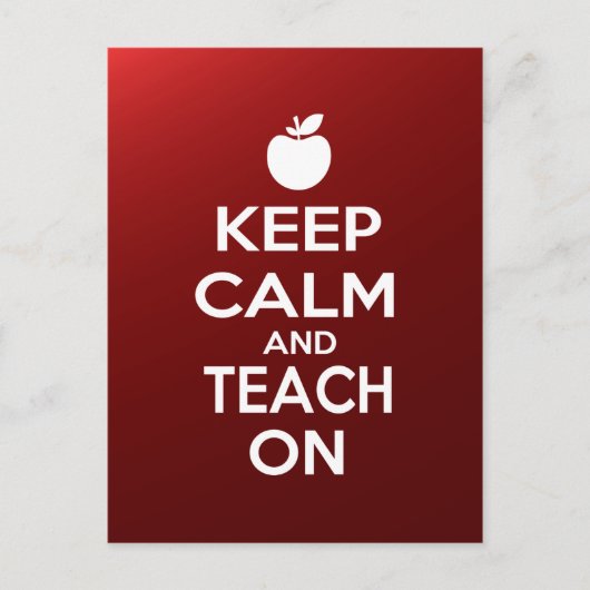 保落ち着いて教えいる ポストカード (正面)