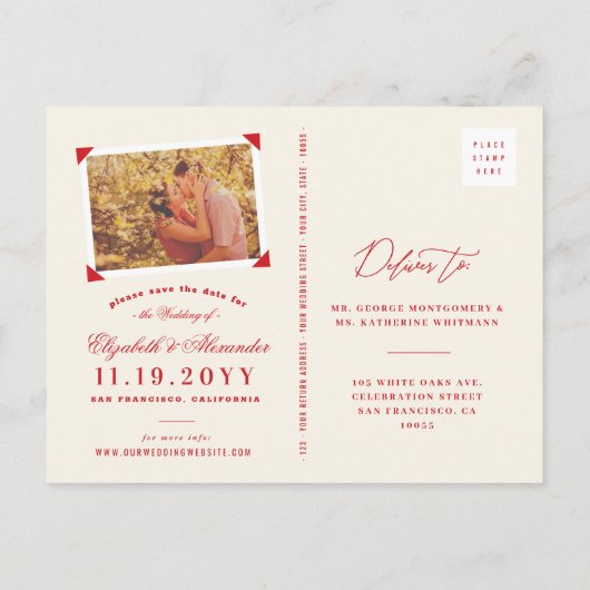 保落ち着いて日付を保存するスクリプトおもしろい 案内ポストカード (裏面)