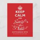 保落ち着いて日付を保存するスクリプトおもしろい 案内ポストカード (正面)