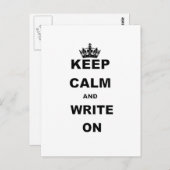 保落ち着いて書いる ポストカード (正面/裏面)