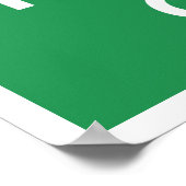 保落ち着いて歩く ポスター (角)