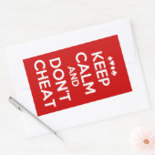 保落ち着いて浮気しない 長方形シール (封筒)