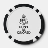 保落ち着いて無視してはいけない ポーカーチップ (裏面)