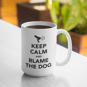 保落ち着いて犬を責める コーヒーマグカップ
