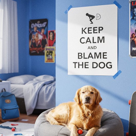 保落ち着いて犬を責める ポスター