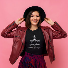 保落ち着いて独身の...ダーシー氏(ホワイト文字) Tシャツ