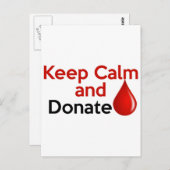 保落ち着いて献血 ポストカード (正面/裏面)