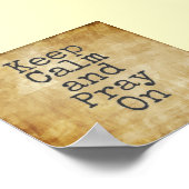 保落ち着いて祈いる ポスター (角)