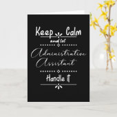 保落ち着いて管理アシスタントに任せる カード (黄色い花)