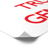 保落ち着いて系図を信頼する ポスター (角)