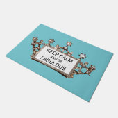 「保落ち着いて素敵！」 ティアラデザイン ドアマット (アングル)