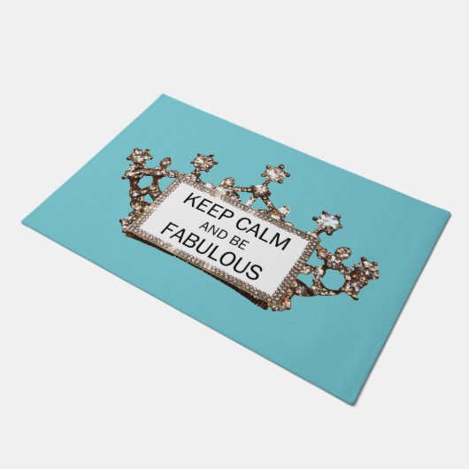 「保落ち着いて素敵！」 ティアラデザイン ドアマット (アングル)