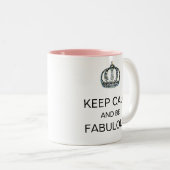 「保落ち着いて素晴らしい」 Tiara Mug ツートーンマグカップ (正面右)