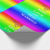 保落ち着いて結婚した光沢ラップ ラッピングペーパー (角)