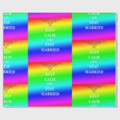 保落ち着いて結婚した光沢ラップ ラッピングペーパー (フラット)