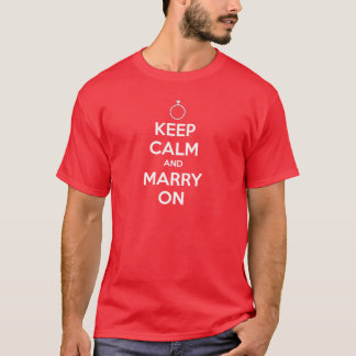 保落ち着いて結婚す結婚る – のTシャツ Tシャツ