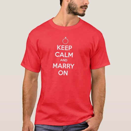 保落ち着いて結婚す結婚る – のTシャツ Tシャツ (正面)