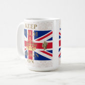 保落ち着いて統治する コーヒーマグカップ (正面左)