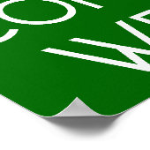 保落ち着いて続書プリント ポスター (角)